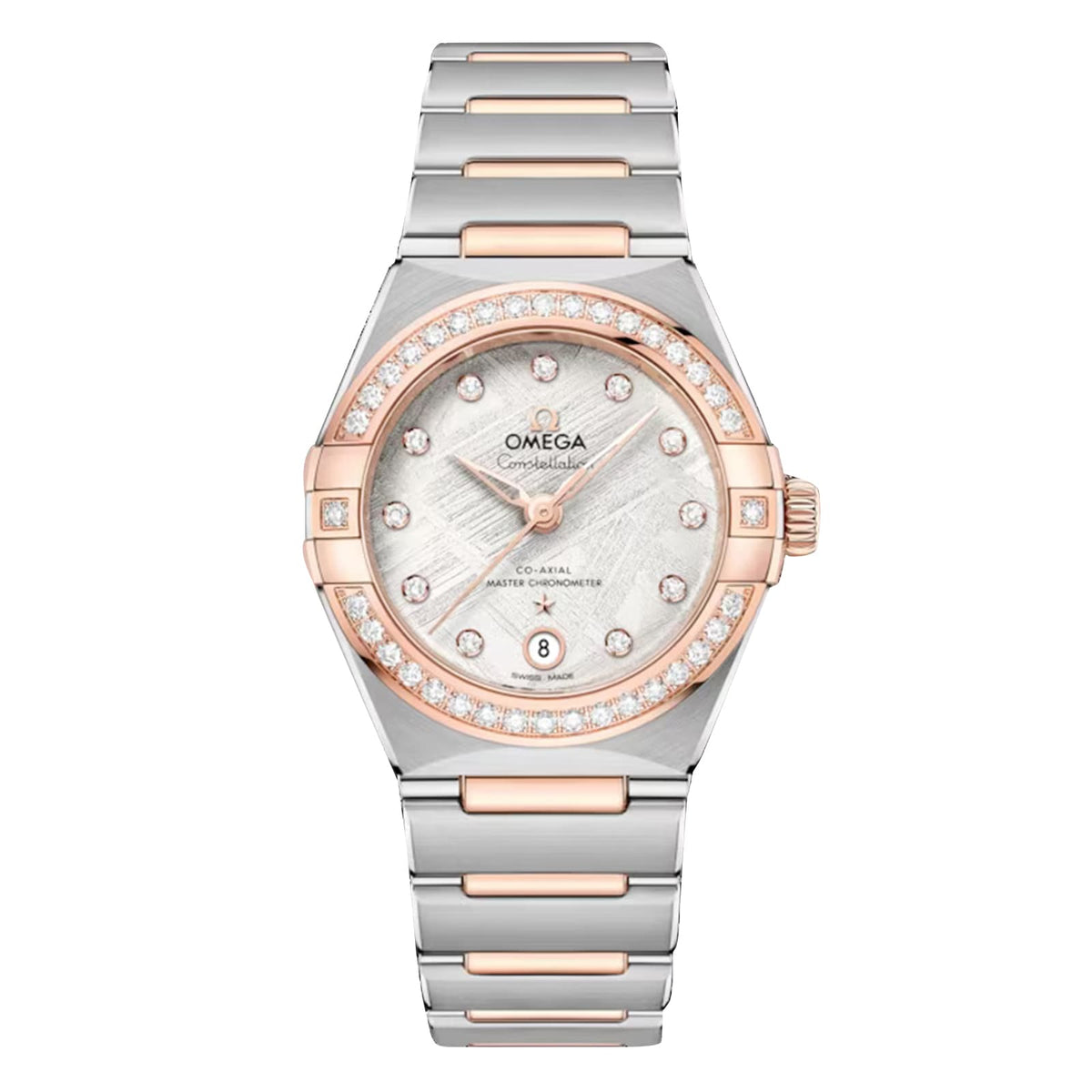 Omega Constellation 29mm - Two-Tone Steel & 18K Rose Gold - Diamond Grey Dial Ref. # 131.25.29.20.99.001