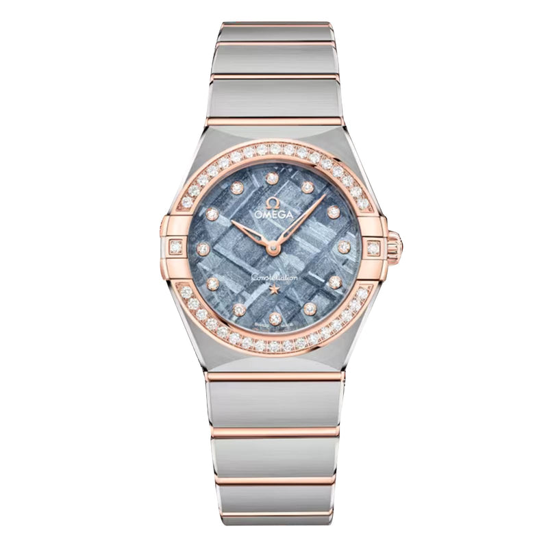Omega Constellation 28mm - Two-Tone Steel & 18K Rose Gold - Blue Dial Ref. # 131.25.28.60.99.001