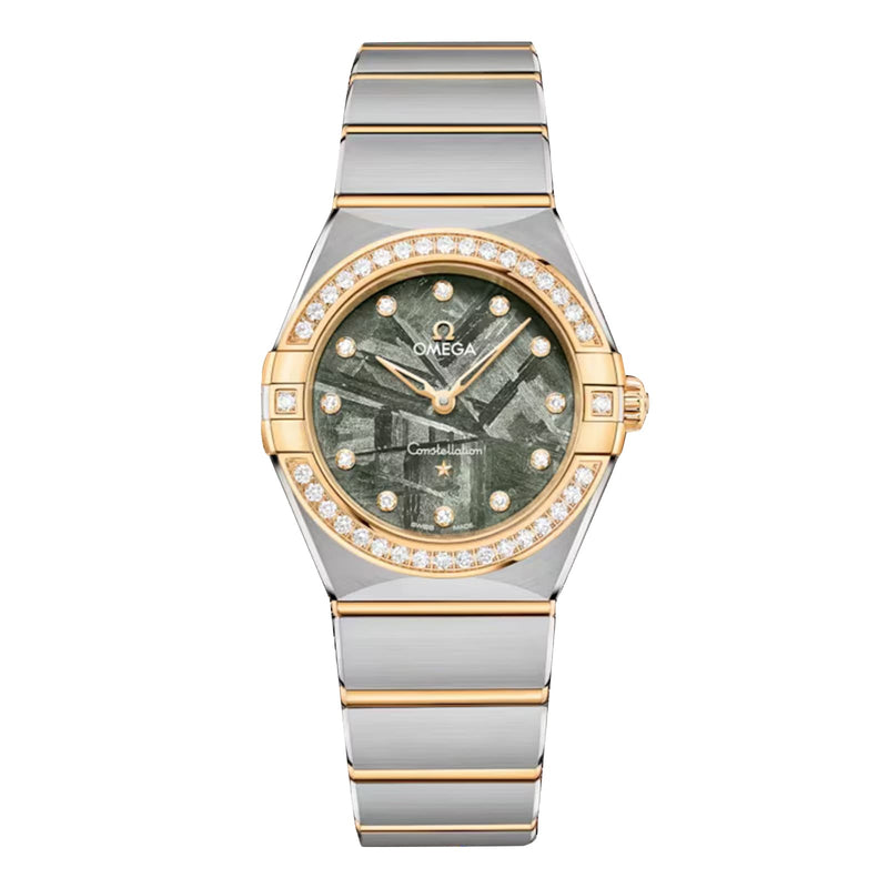 Omega Constellation 28mm - Two-Tone Steel & 18K Yellow Gold - Green Dial Ref. # 131.25.28.60.99.002