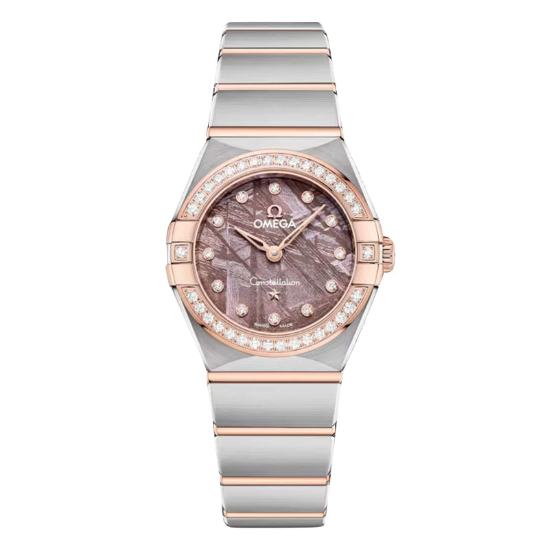 Omega Constellation 25mm - Two-Tone Steel & 18K Rose Gold - Purple Dial Ref. # 131.25.25.60.99.001