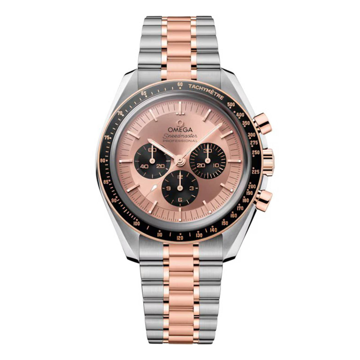 Omega Speedmaster Moonwatch Professional Sedna 42mm - Two-Tone Steel & 18K Rose Gold - Pink Dial Ref. # 310.20.42.50.99.001