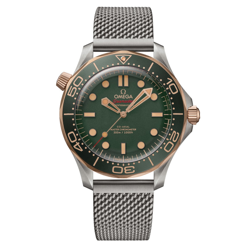 Omega Seamaster Diver 300M 42mm - Titanium - Green Dial Ref. # 210.90.42.20.10.001