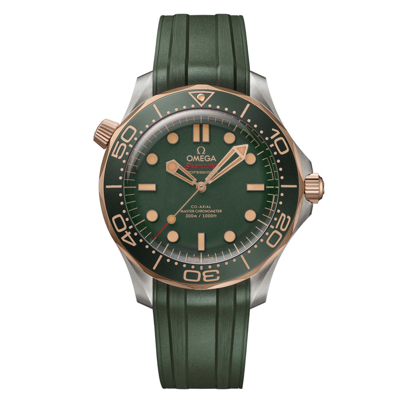Omega Seamaster Diver 300M 42mm - Titanium - Green Dial Ref. # 210.92.42.20.10.001