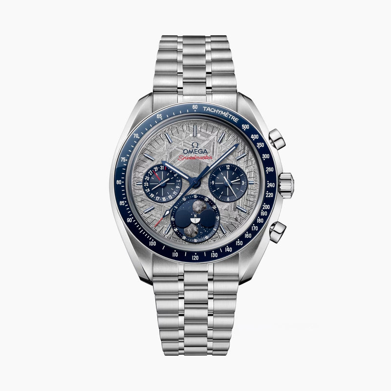 Omega Speedmaster Moonphase Meteorite 43mm - Steel - Grey Dial Ref. # 304.30.43.52.06.001