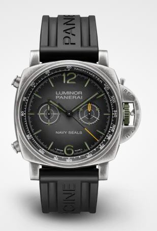 Panerai Luminor Chrono Navy Seals Limited Edition 44mm - Steel - Black Dial Ref. # PAM01409