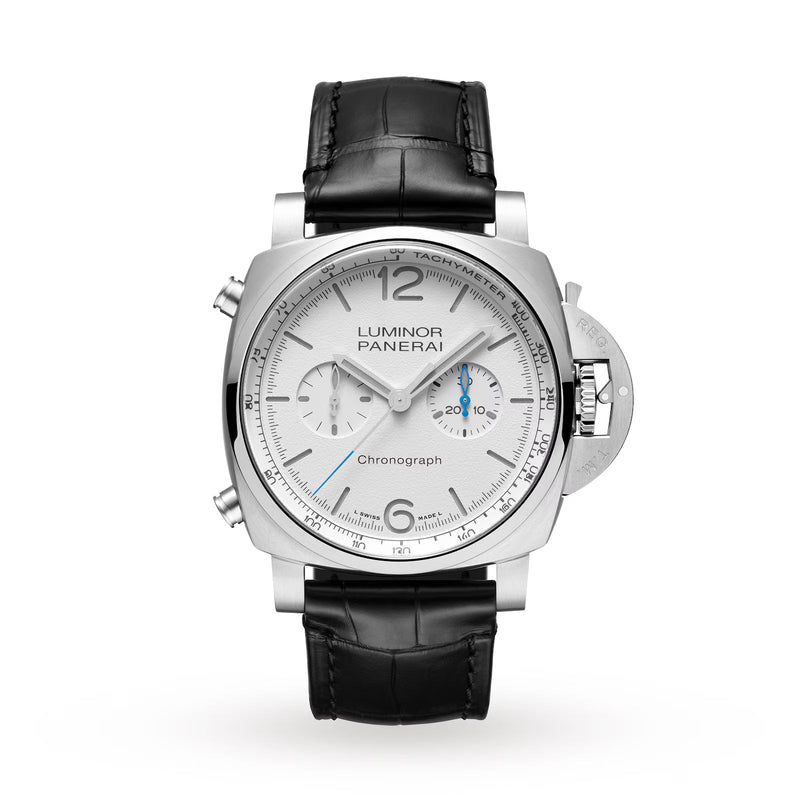 Panerai Luminor Chrono 44mm - Steel - White Dial Ref. # PAM01218