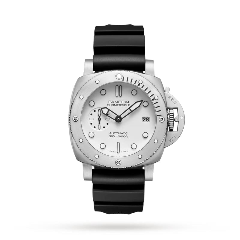 Panerai Submersible Bianco 42mm - Steel - White Dial Ref. # PAM02223