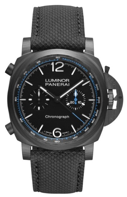 Panerai Luminor Chronograph Carbotech 44mm - CANVAS - Black Dial Ref. # PAM01219