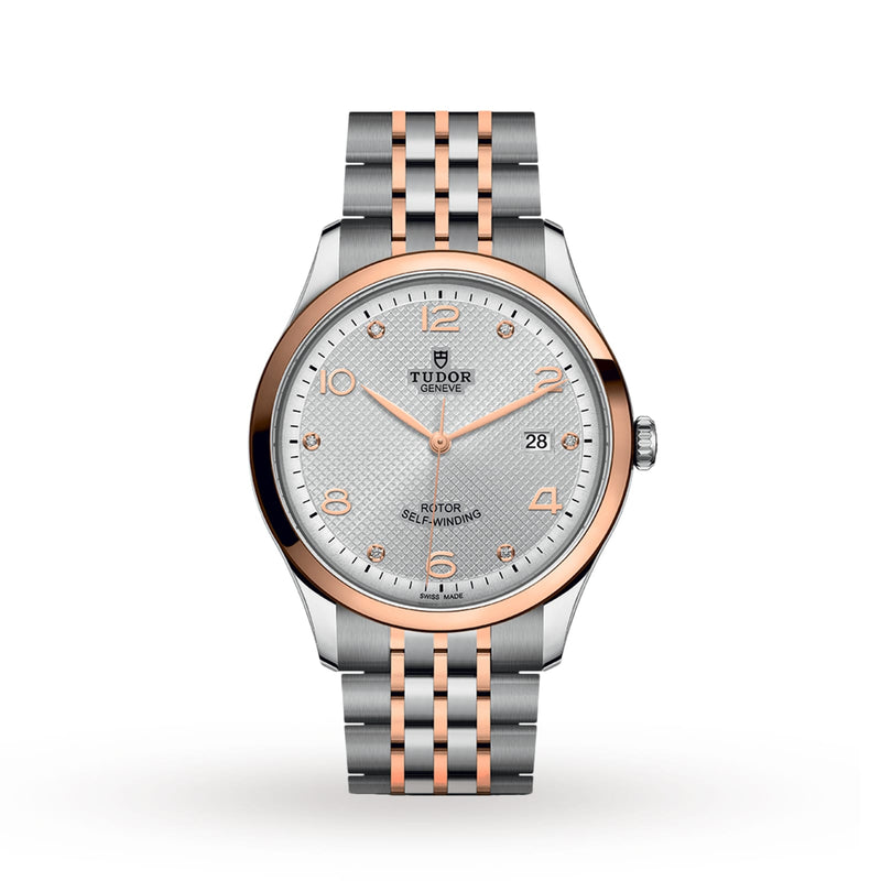 Tudor 1926 41mm - Two-Tone Steel & 18K Rose Gold - Diamond Silver Dial Ref. # M91651-0002