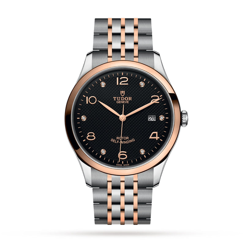 Tudor 1926 41mm - Two-Tone Steel & 18K Rose Gold - Diamond Black Dial Ref. # M91651-0004