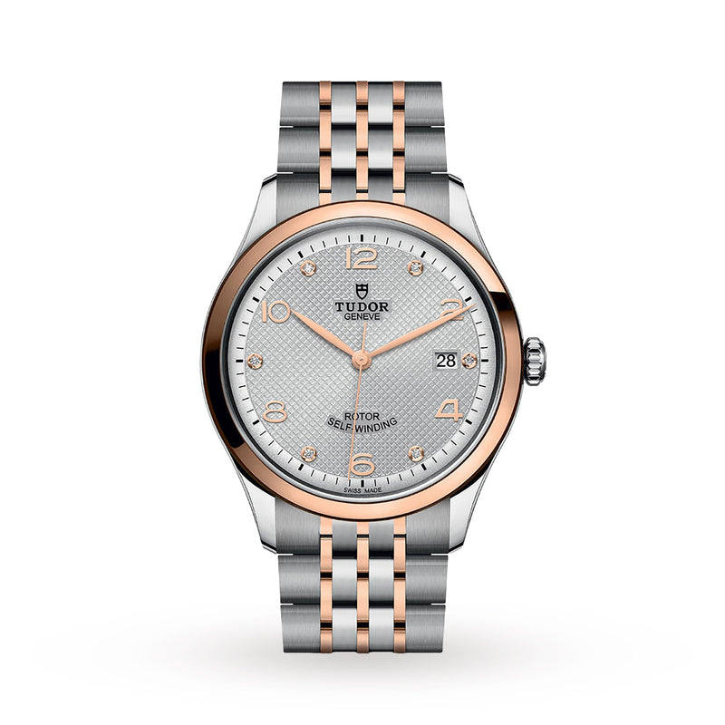 Tudor 1926 39mm - Two-Tone Steel & 18K Rose Gold - Diamond Silver Dial Ref. # M91551-0002