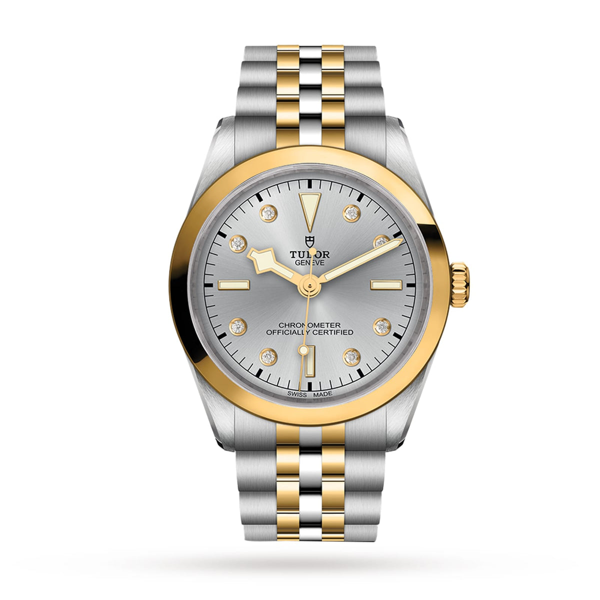 Tudor Black Bay One 36 S&G 36mm - Two-Tone Steel & 18K Yellow Gold - Diamond Silver Dial Ref. # M79643-0007