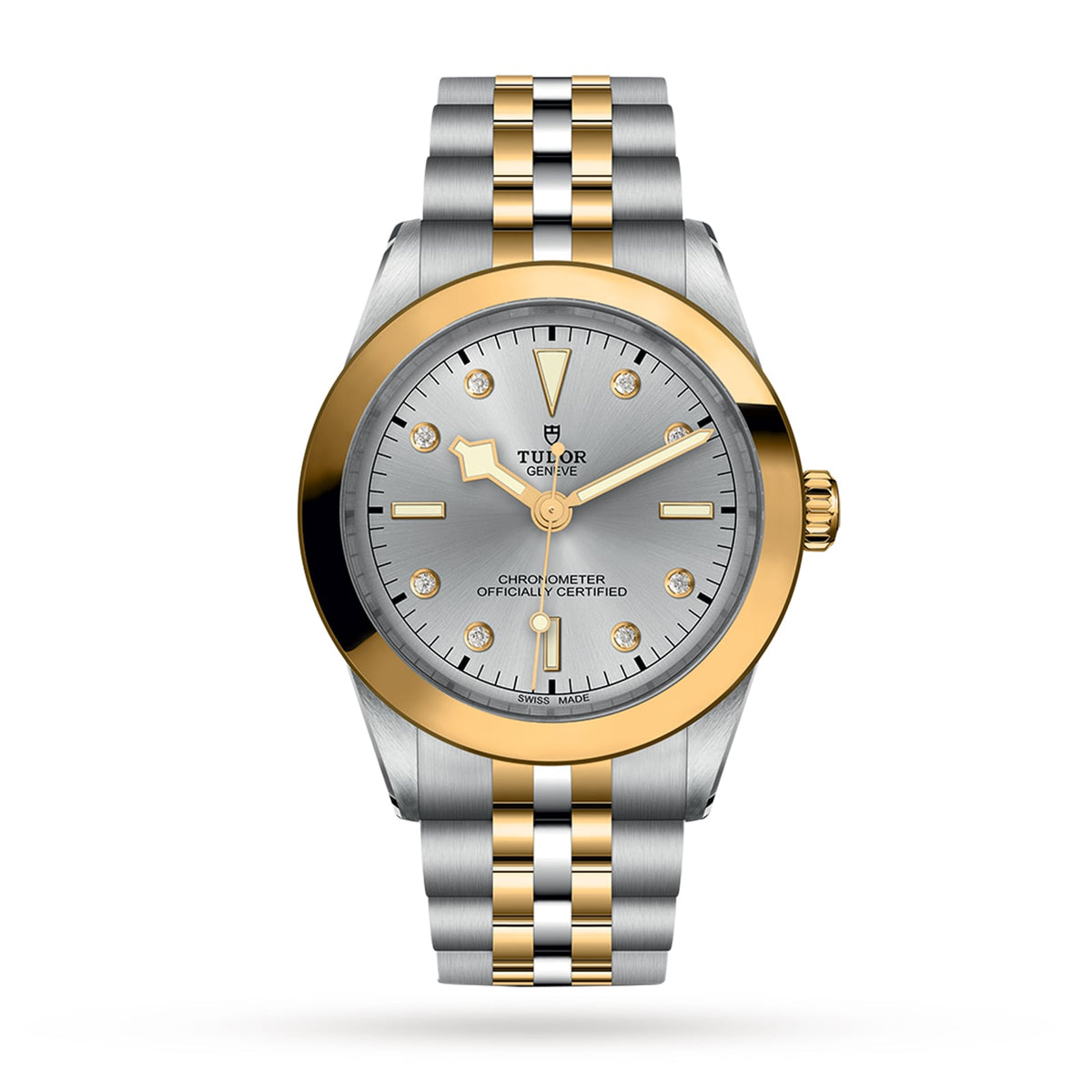 Tudor Black Bay One 39 S&G 39mm - Two-Tone Steel & 18K Yellow Gold - Diamond Silver Dial Ref. # M79663-0007