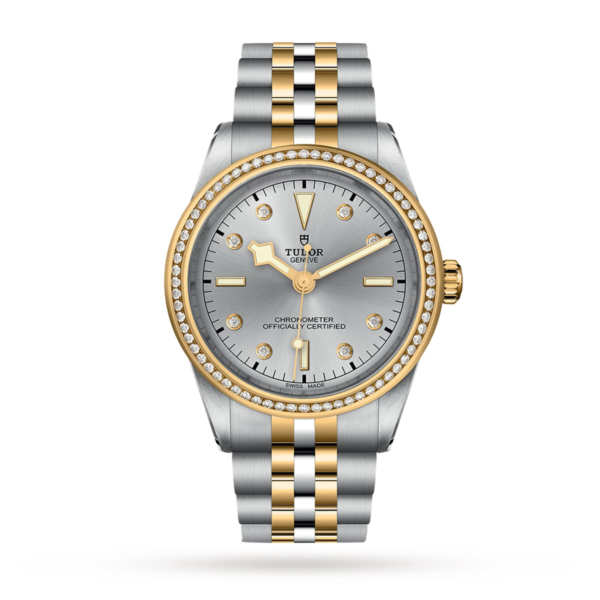 Tudor Black Bay One 39 S&G 39mm - Two-Tone Steel & 18K Yellow Gold - Diamond Silver Dial Ref. # M79673-0006