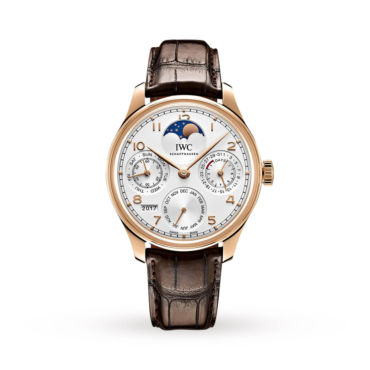 IWC Portugieser Perpetual Calendar 44.5mm - Rose Gold - White Dial Ref. # IW503302