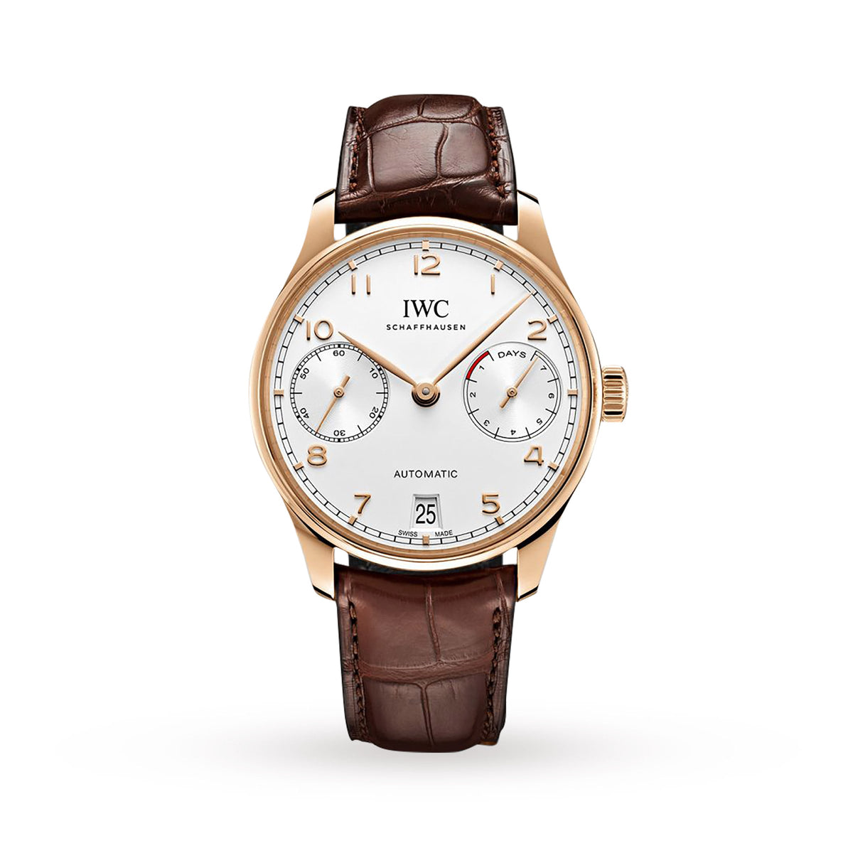 IWC Portugieser Automatic 42.5mm - Rose Gold - White Dial Ref. # IW500701
