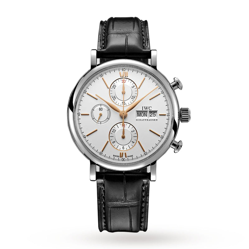 IWC Portofino Chronograph 42mm - Steel - Silver Dial Ref. # IW391031