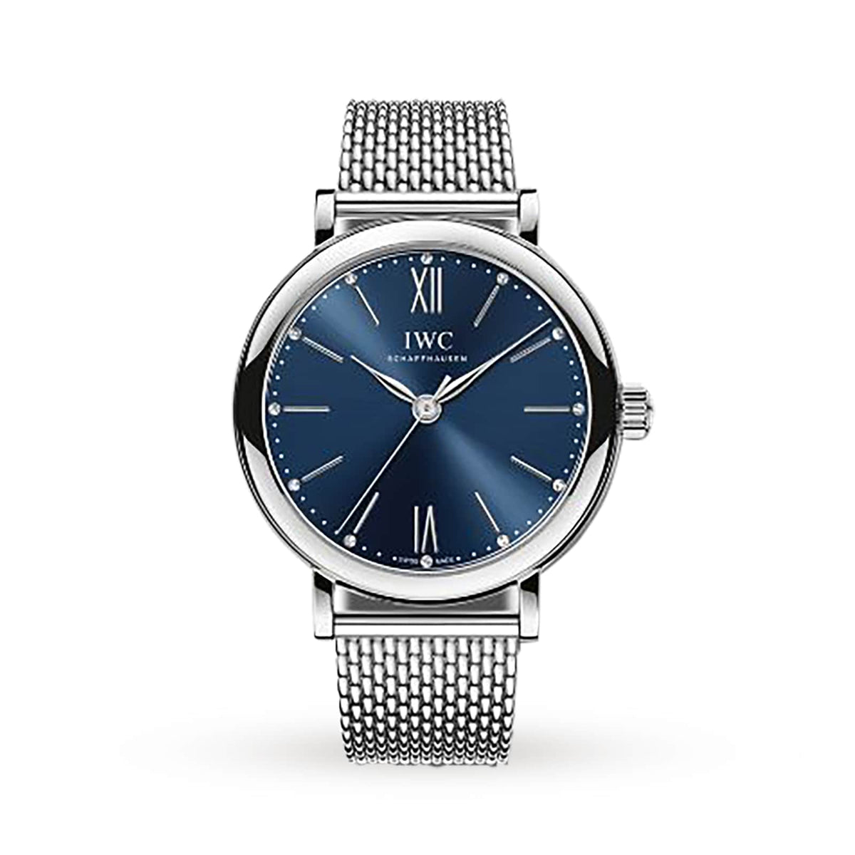 IWC Portofino Automatic 34 34mm - Steel - Diamond Blue Dial Ref. # IW357404