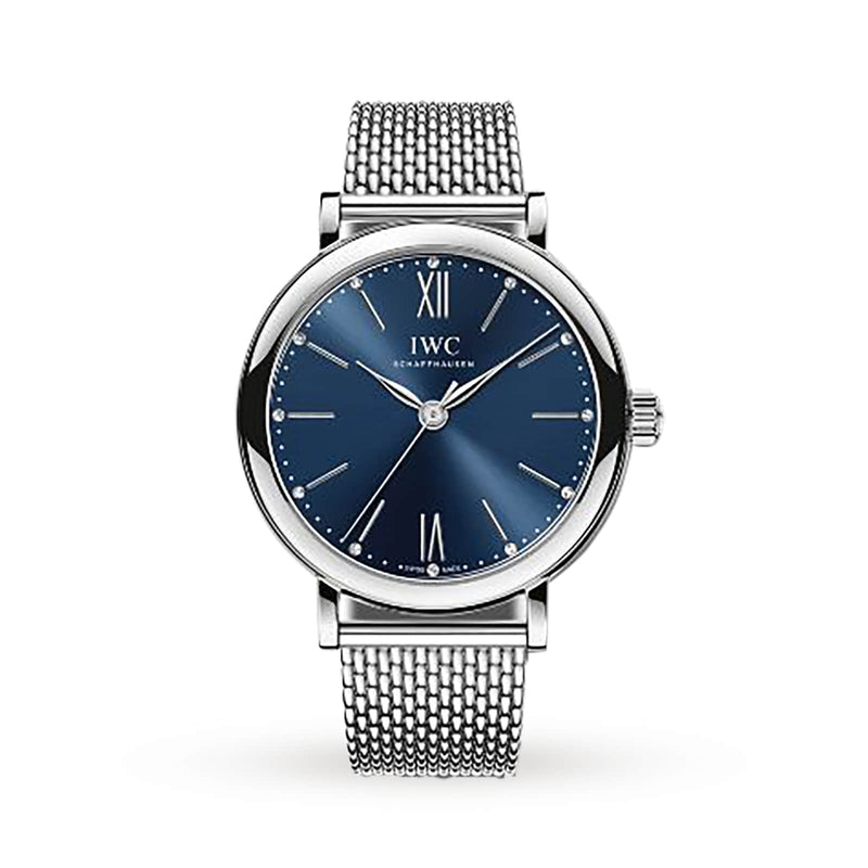 IWC Portofino Automatic 34 34mm - Steel - Diamond Blue Dial Ref. # IW357404