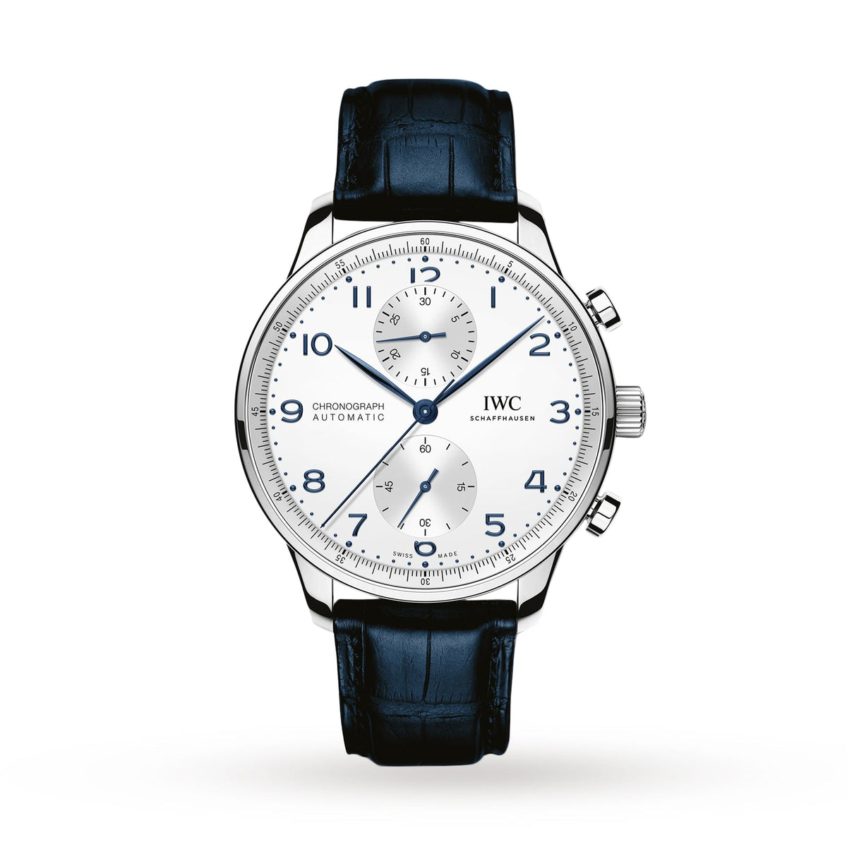 IWC Portugieser Chronograph 41mm - Steel - Plain Silver Dial Ref. # IW371605
