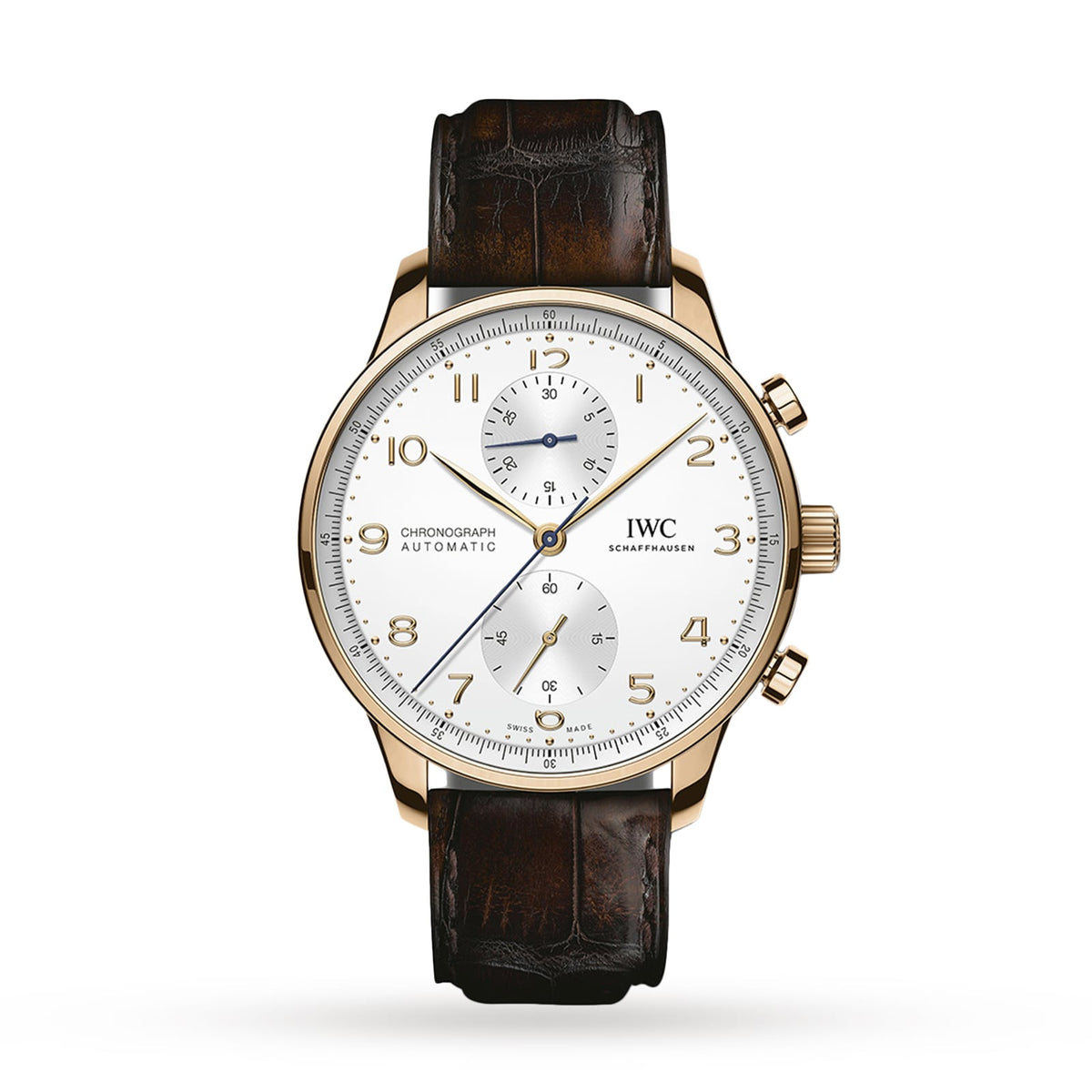 IWC Portugieser Chronograph 41mm - Rose Gold - Silver Dial Ref. # IW371611