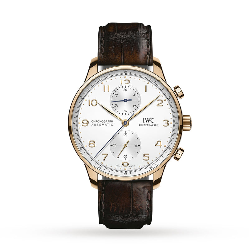 IWC Portugieser Chronograph 41mm - Rose Gold - Silver Dial Ref. # IW371611