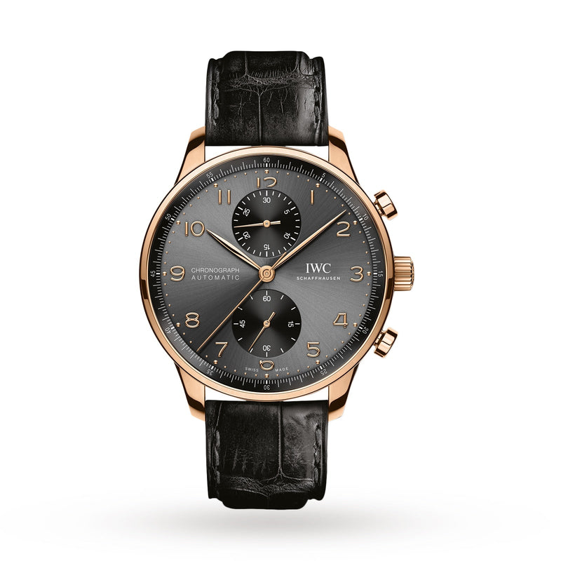 IWC Portugieser Chronograph 41mm - Rose Gold - Grey Dial Ref. # IW371610