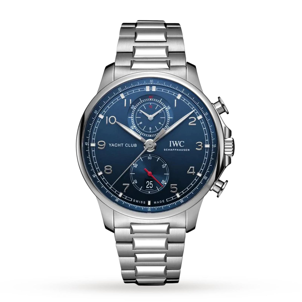 IWC Portugieser Yacht Club Chronograph 44.5mm - Steel - Blue Dial Ref. # IW390701