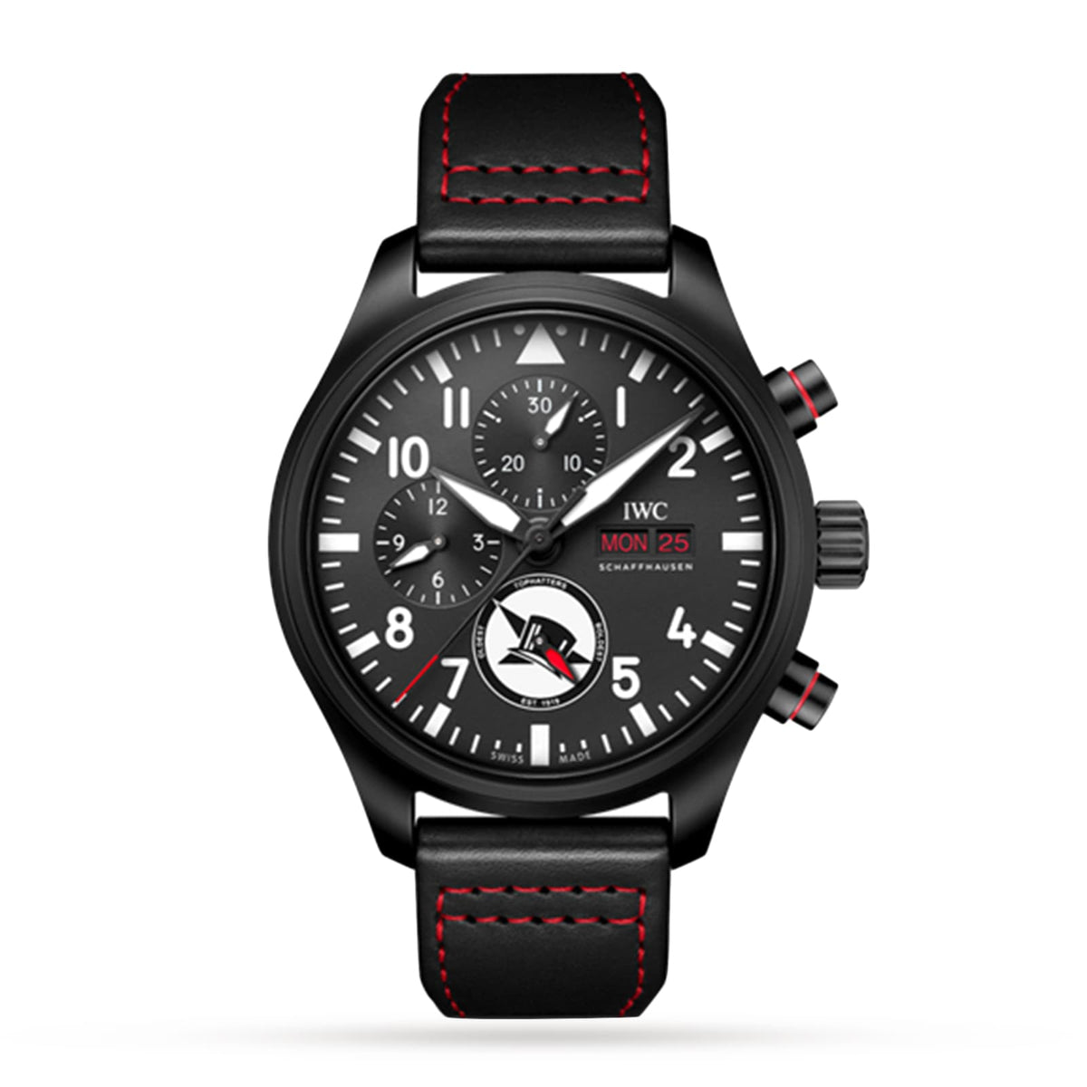 IWC Pilot's Watch Chronograph Edition "Tophatters" 44.5mm - Ceramic - Black Dial Ref. # IW389108