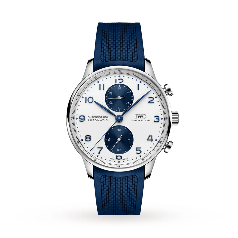 IWC Portugieser Chronograph 41mm - Steel - White Dial Ref. # IW371620
