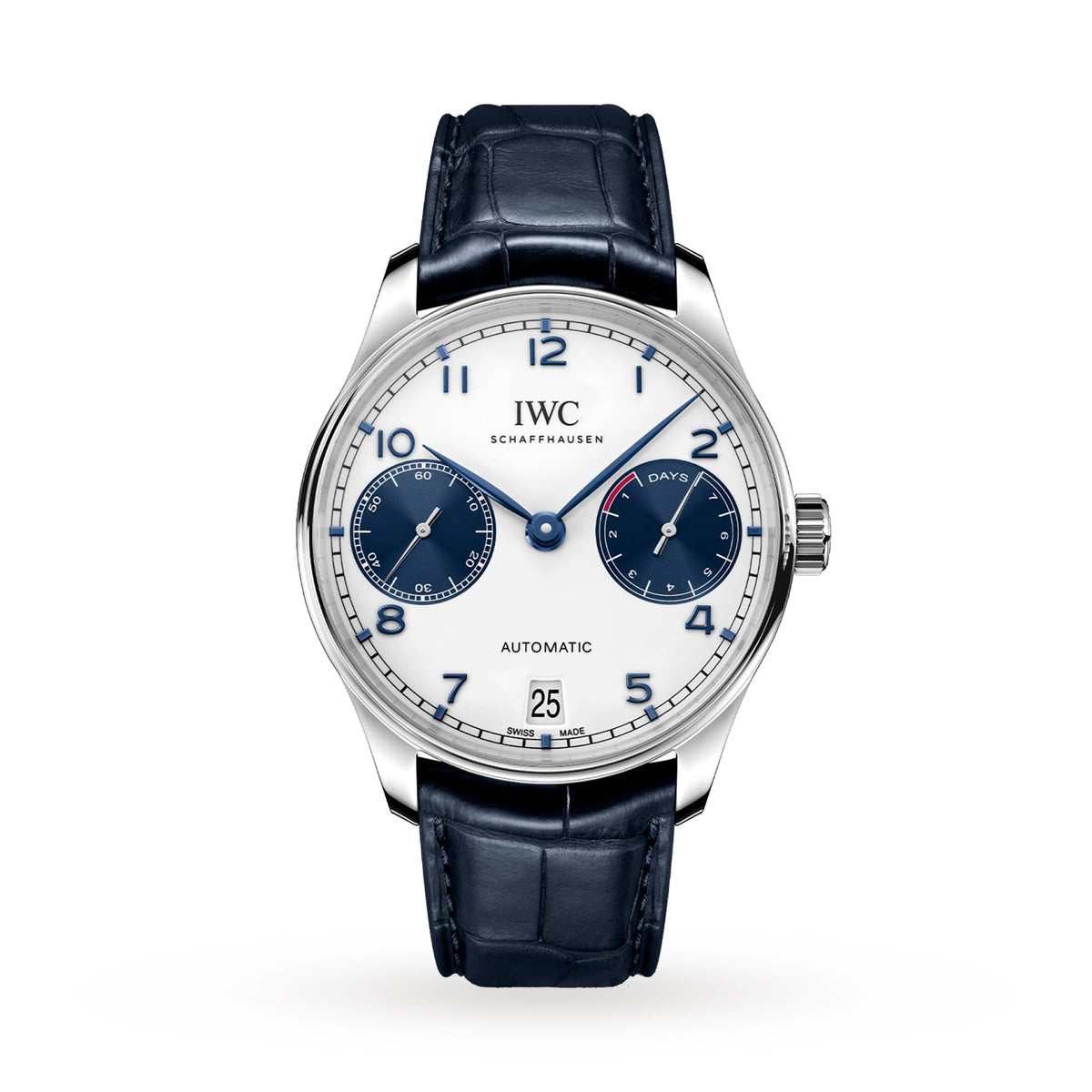 IWC Portugieser Automatic 42.5mm - Steel - White Dial Ref. # IW500715