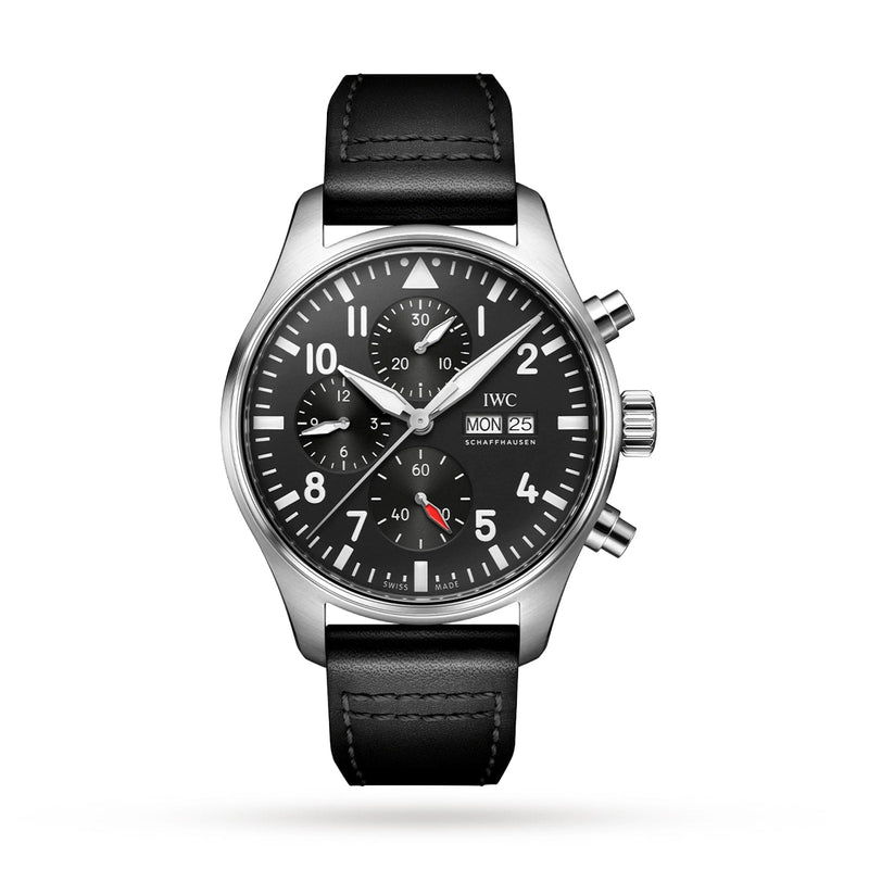 IWC Pilot's Watch Chronograph 43mm - Steel - Black Dial Ref. # IW378001