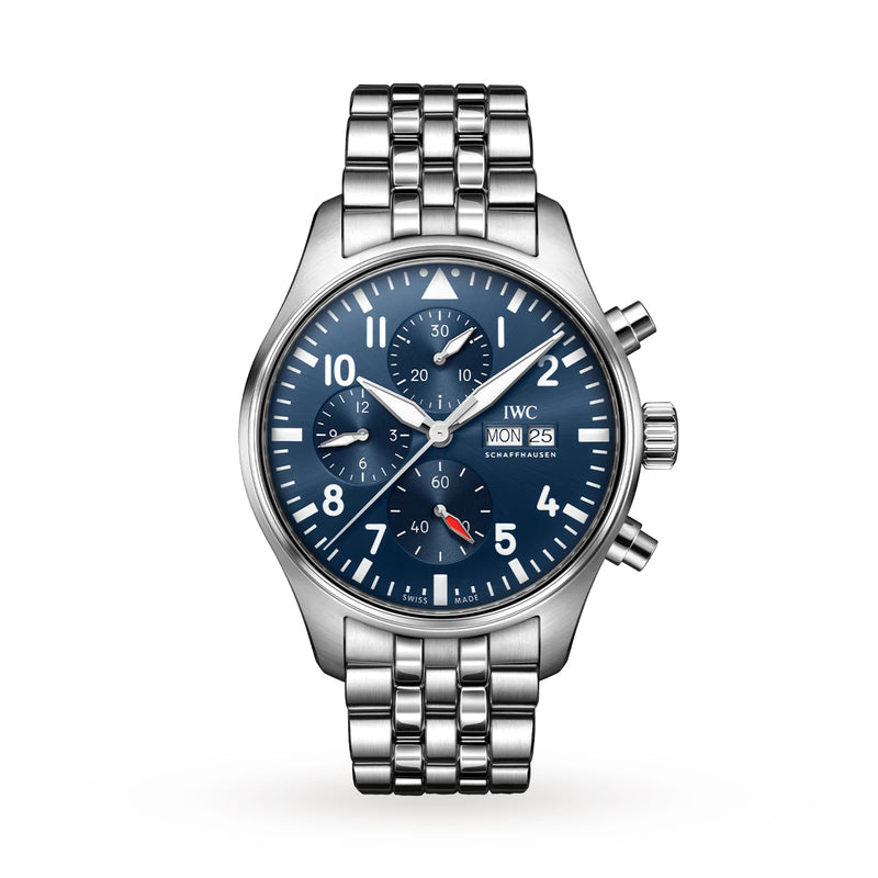 IWC Pilot's Watch Chronograph 43mm - Steel - Blue Dial Ref. # IW378004
