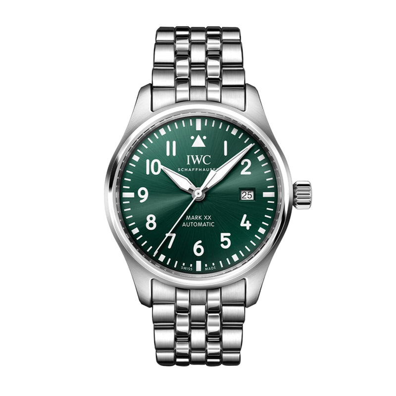 IWC Pilot's Watch Mark XX 40mm - Steel - Green Dial Ref. # IW328206