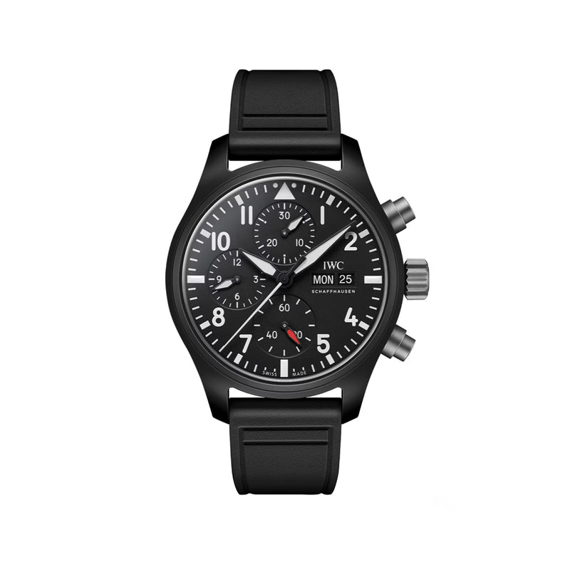 IWC Pilot Chronograph Top Gun 42mm - Ceramic - Black Dial Ref. # IW389401