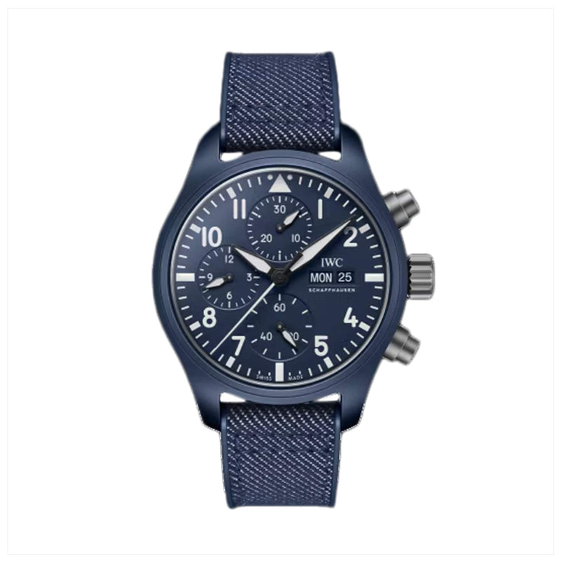 IWC Pilot's Watch Chronograph 41 Top Gun Oceana 42mm - Ceramic - Blue Dial Ref. # IW389404
