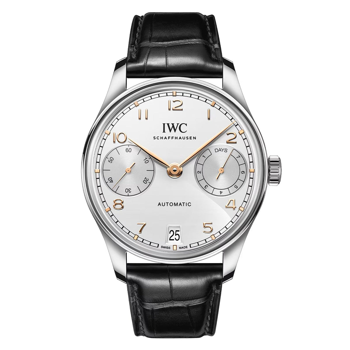 IWC Portugieser Automatic 42 42mm - Steel - Silver Dial Ref. # IW501701