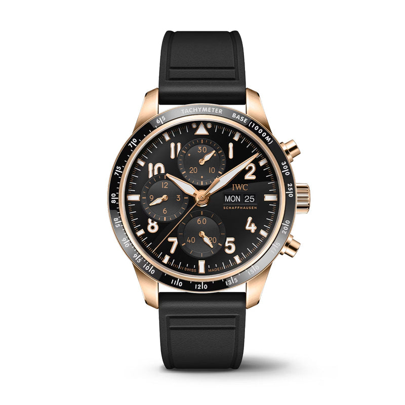 IWC Pilot's Watch Performance Chronograph 41 41mm - Rose Gold - Black Dial Ref. # IW388309