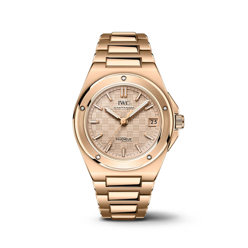 IWC Ingenieur Automatic 35 35mm - Rose Gold - Gold Dial Ref. # IW324903