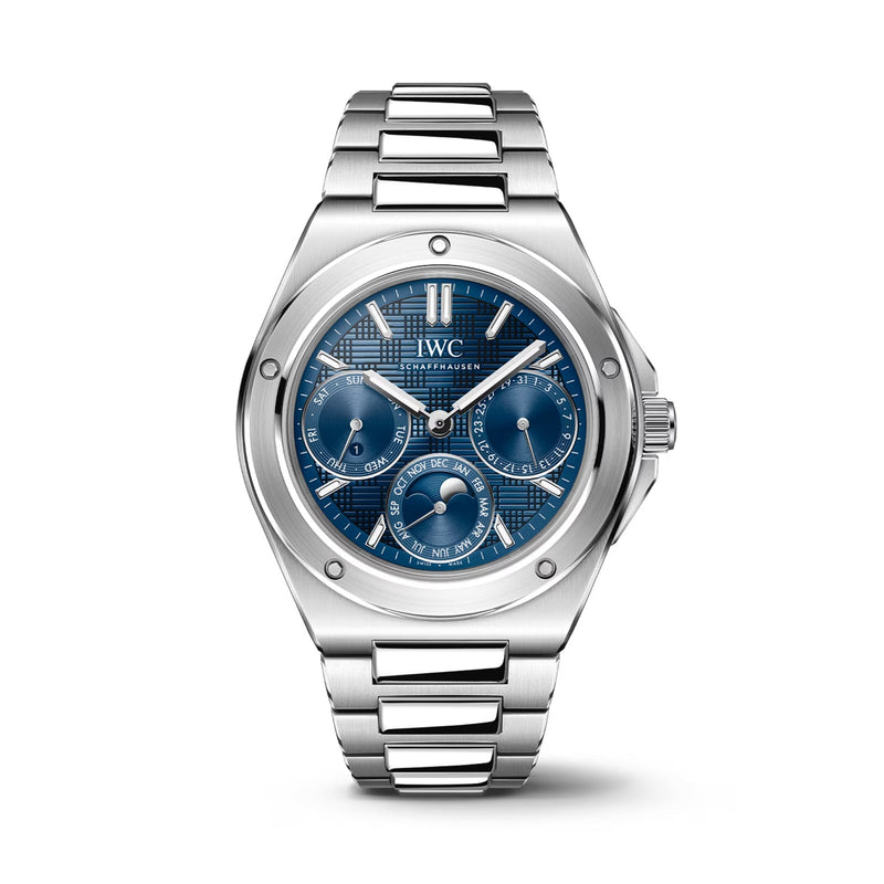 IWC Ingenieur Perpetual Calendar 41 41.5mm - Steel - Blue Dial Ref. # IW344903