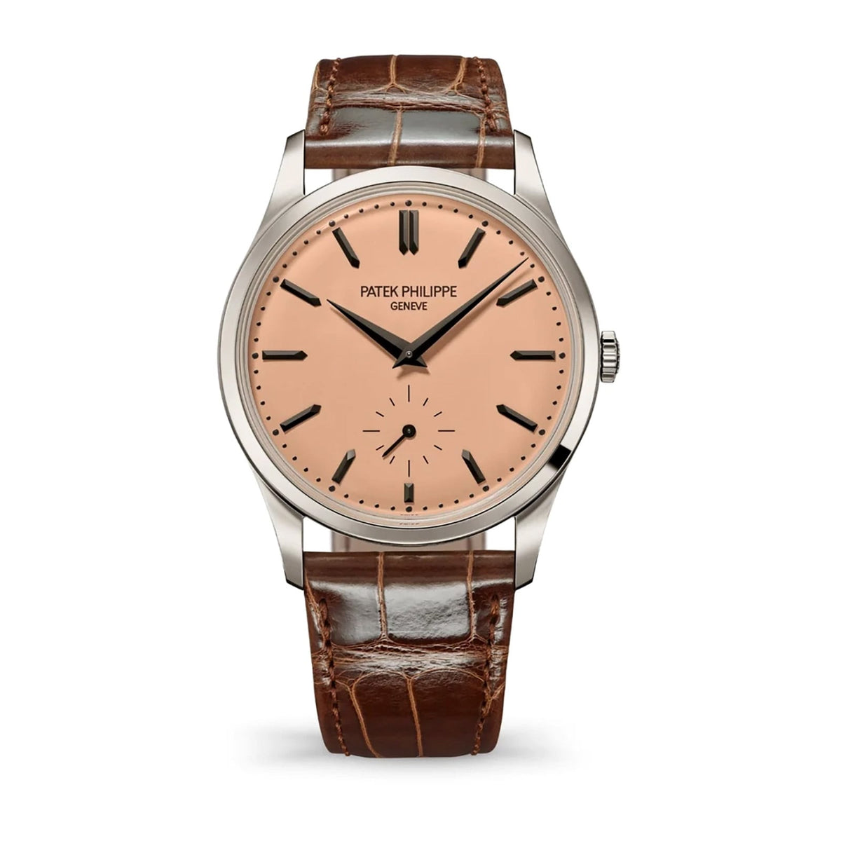 Patek Philippe Calatrava Platinum 38mm - Platinum - Pink Dial Ref. # 6196P-001