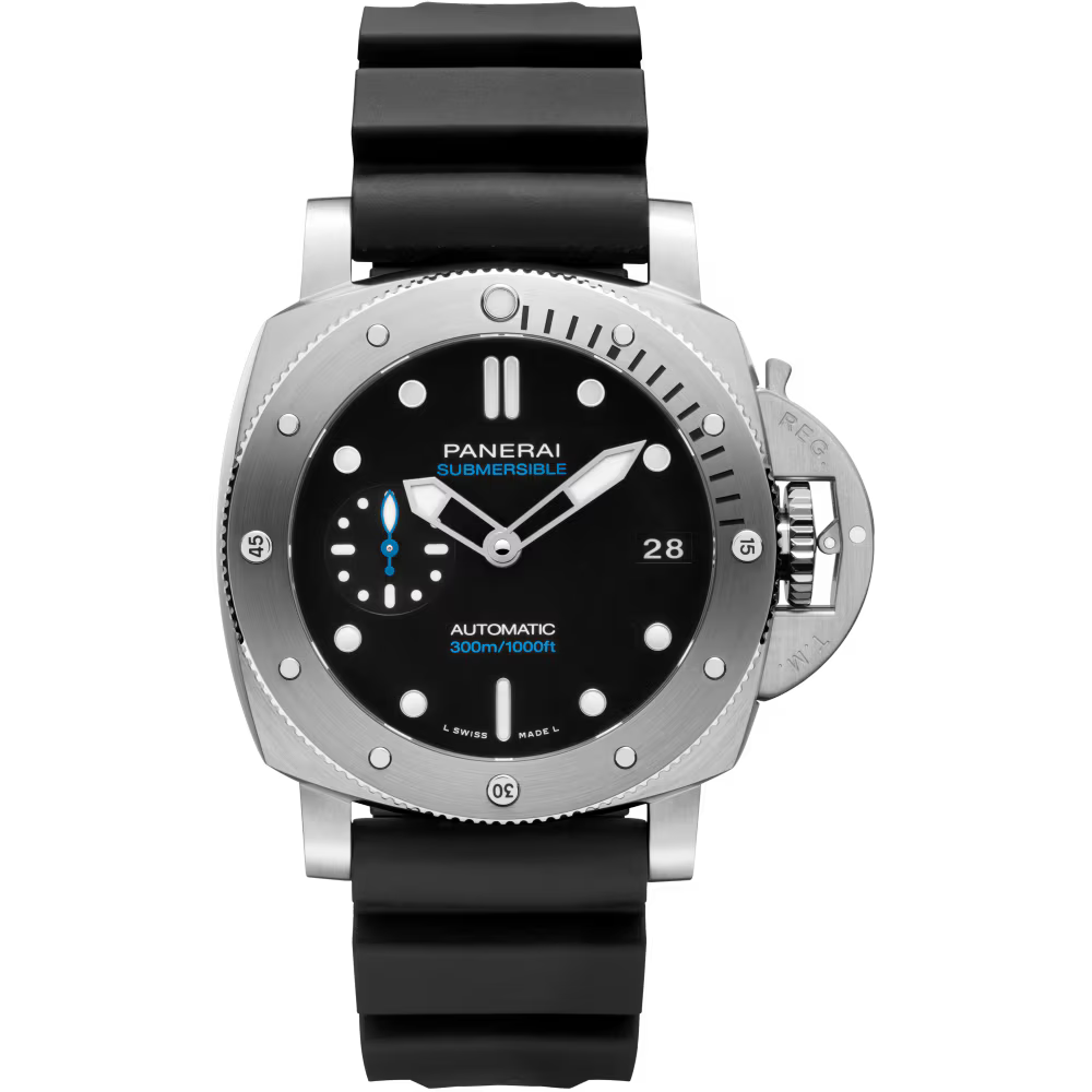 Panerai Submersible 42mm - Steel - Black Dial Ref. # PAM02973