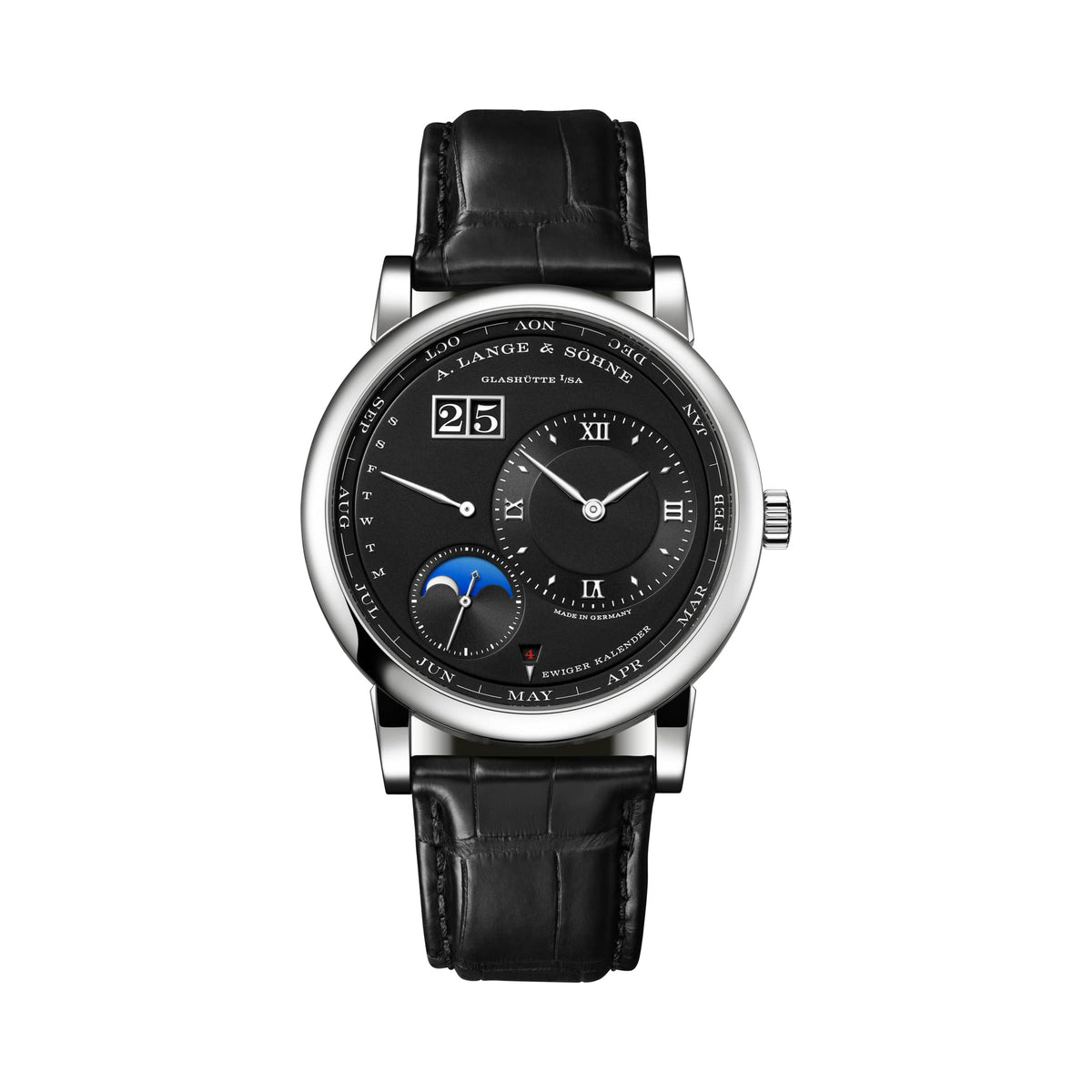 A. Lange & Söhne Lange 1 Perpetual Calendar - Platinum - Black Dial Ref. # 345.036
