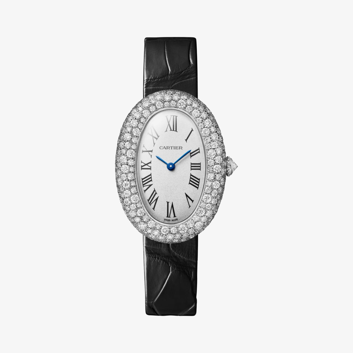 Cartier Baignoire Medium Model 26mm - White Gold - Silver Dial Ref. # WJBA0046