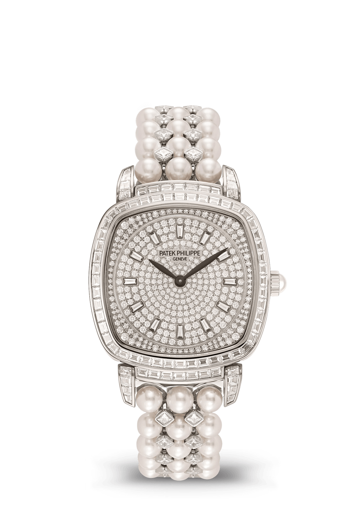Patek Philippe Gondolo Manual-Winding - White Gold - Charcoal Gray Diamond Dial Ref. # 7042/100G-010