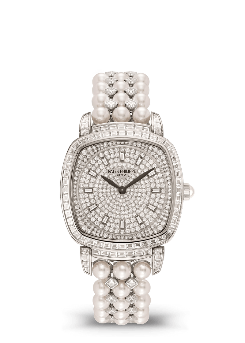 Patek Philippe Gondolo Manual-Winding - White Gold - Charcoal Gray Diamond Dial Ref. # 7042/100G-010