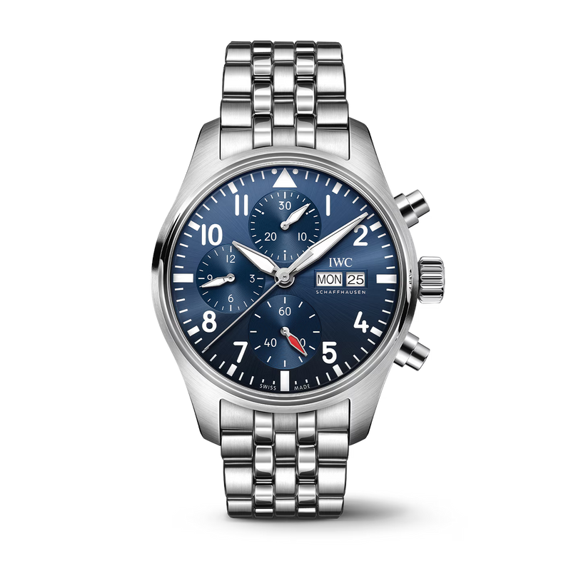IWC Pilot's Watch Chronograph 41 41mm - Steel - Blue Dial Ref. # IW388102