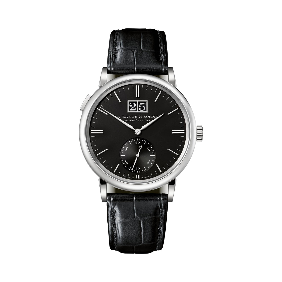 A. Lange & Söhne Saxonia Outsize Date - White Gold - Black Dial Ref. # 381.029