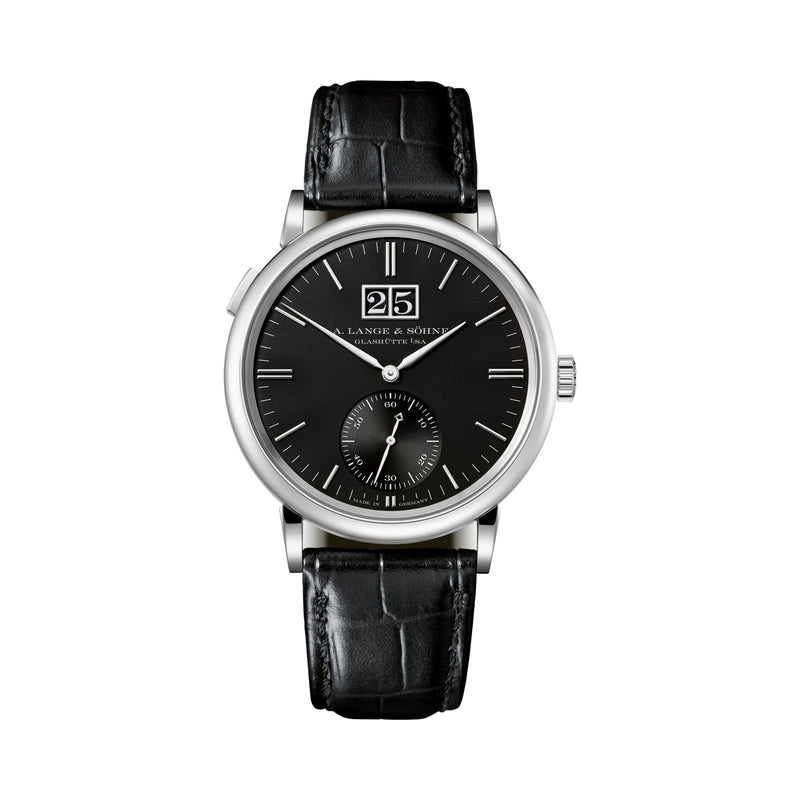 A. Lange & Söhne Saxonia Outsize Date - White Gold - Black Dial Ref. # 381.029