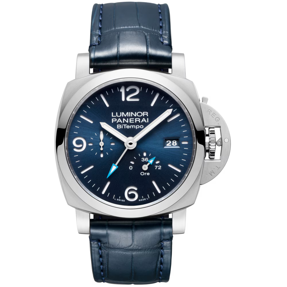 Panerai Luminor BiTempo 44mm - Steel - Blue Dial Ref. # PAM01361
